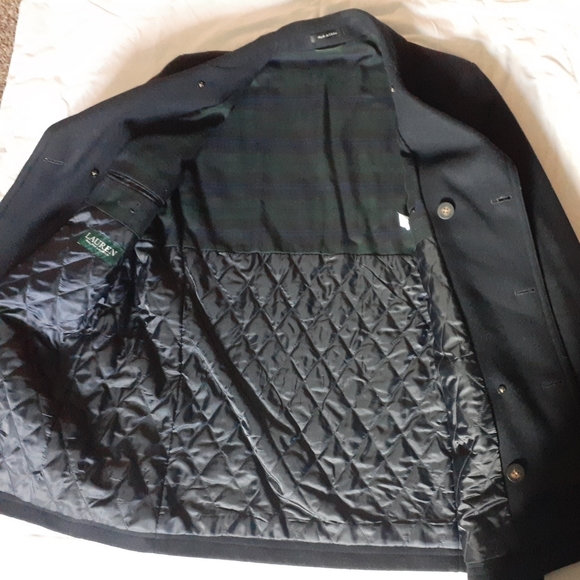 Ralph Lauren Navy Blue Wool Peacoat Size 42 - Picture 5 of 9